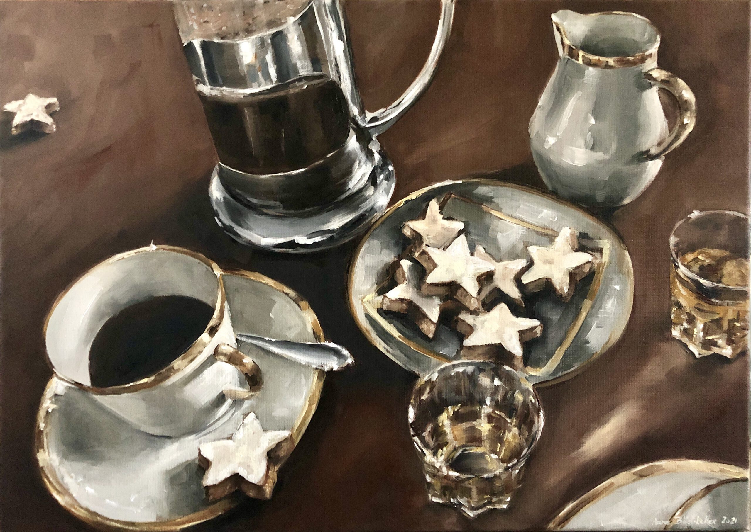 Stars&coffee, 50x70cm